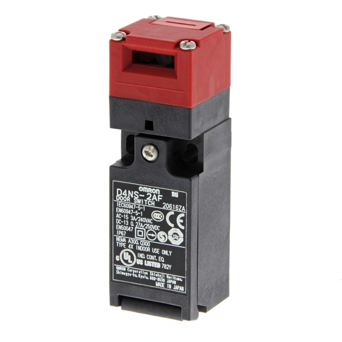 Commutateur de verrouillage de sécurité Omron D4NS, 2NF/1NO, Clé