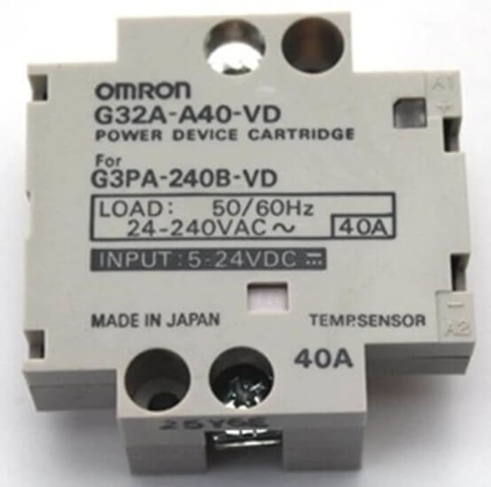 Omron Power Device Cartridge for G3PA-240B SSR, G32A-A40-VD DC5-24