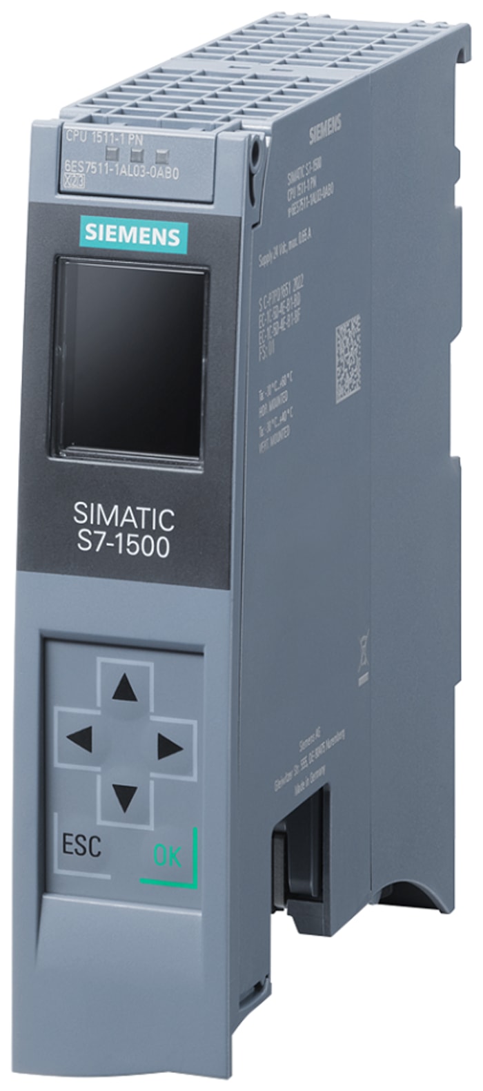 Siemens SIMATIC S7-1500 Series PLC CPU for Use with SIMATIC S7-1500 Series, 20-Input, Profibus, Profinet Input