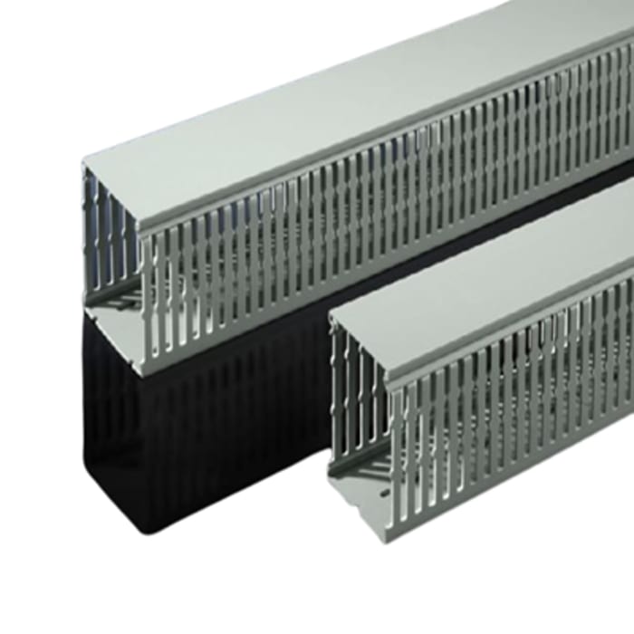 8800754 Rittal | Rittal TS Slotted Panel Trunking, W100 mm x D80mm, L2m ...