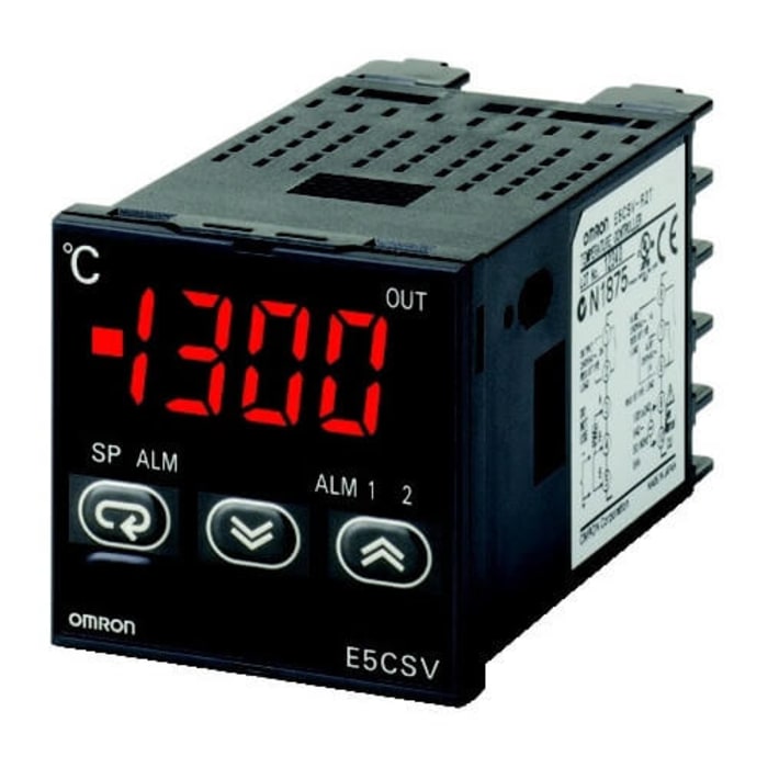 Omron E5CSV Panel Mount Controller, 48 x 48mm Multi-Input Input, 2 Output SSR, Solid State Relay, Logic, 100 → 240 V ac