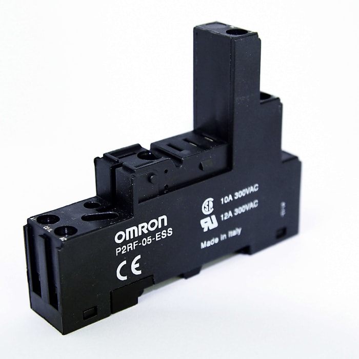 Omron G2RS Series 5 Pin 300V DIN Rail, Surface Mount Relay Socket, for use with G2R-1-S