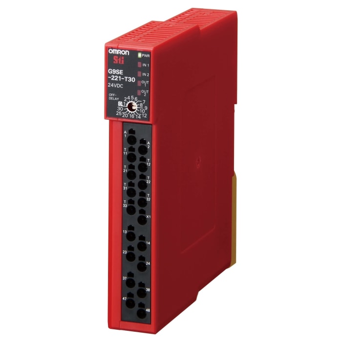 Omron Safety Relays Emergency Stop Safety Relay, 24V dc, Dual-Channel, 2 Safety Contacts