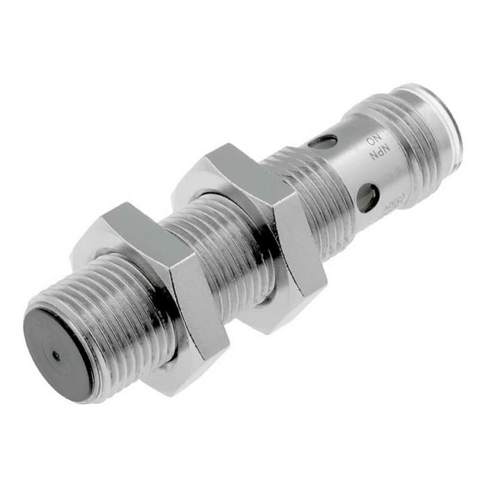 Omron Inductive Threaded Barrel Proximity Sensor, M12, 4 mm Detection, PNP NO, 12 → 24 V dc