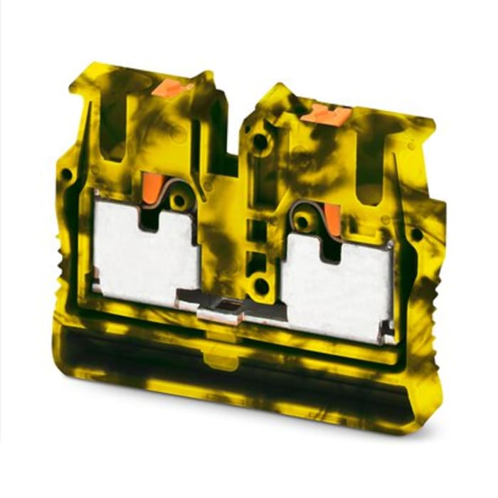 Phoenix Contact 3249007 Black, Yellow, 2-Level, Push In Termination