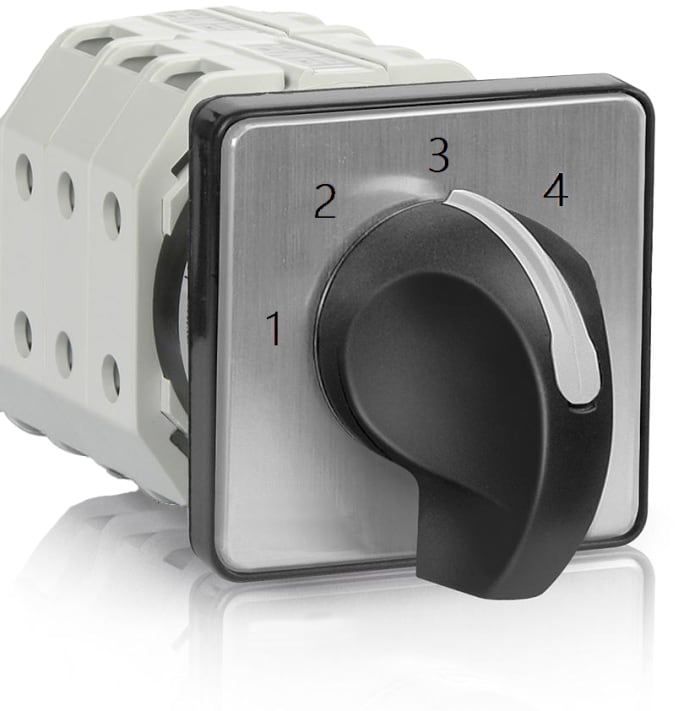 Interrupteur à came RS PRO, 4 contacts , Unipolaire, 16A