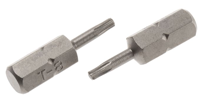 RS PRO Torx Driver Bit, 1/4 in Tip, T8 mm Tip, 25 mm Overall 50-Piece