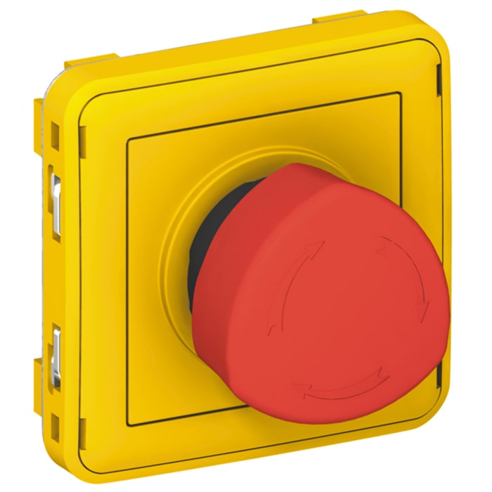 Legrand Emergency Stop Push Button, Surface Mount, SPST, SPST, IP55