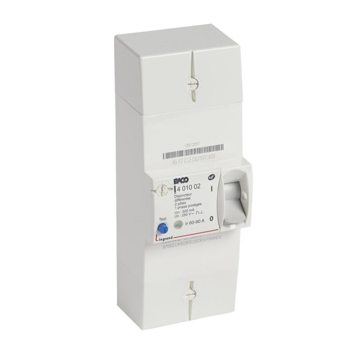 401002 Legrand | Legrand Circuit Breaker, 2P, 90A, 250V AC, 2.4 kA ...
