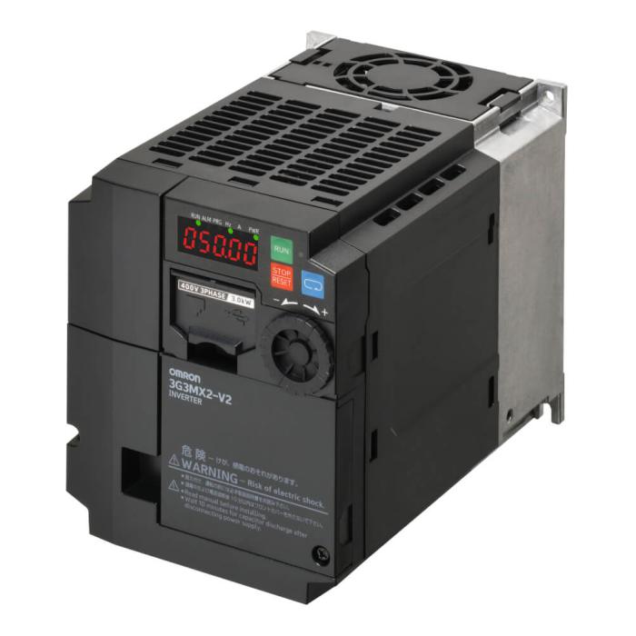 Omron Inverter Drive, 3 kW, 1 Phase, 200 V, 12 A, 3G3MX2 Series