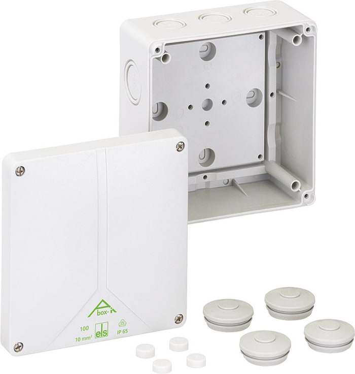 Caja de conexiones Spelsberg 41040001, Policarbonato, 140mm, 140mm, 79mm, 140 x 140 x 79mm, IP65
