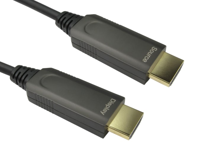 RS PRO, 7.5 m 8K HDMI Cable, - Male HDMI to Male HDMI, HDMI 2.1, Black