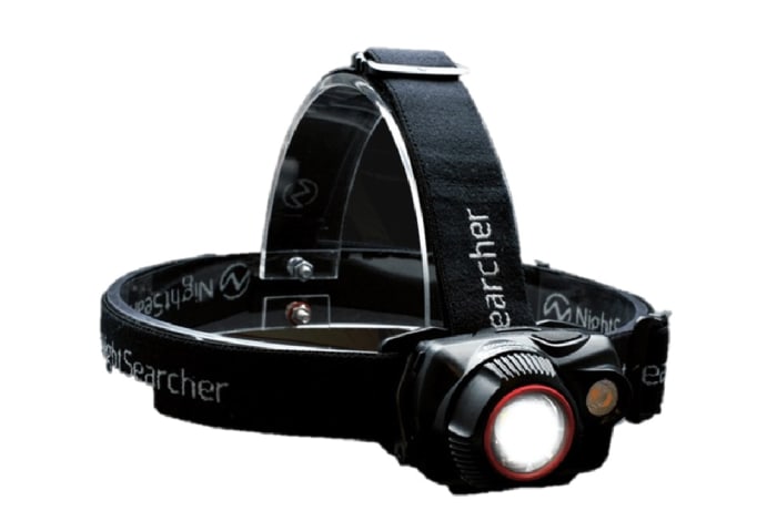 Lampe frontale LED rechargeable Nightsearcher, 700 lm, Batteries AAA ou batterie au lithium