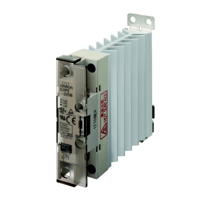 Omron G3PE-225B 12-24VDC Series Solid State Relay, 25 A Load, DIN Rail Mount, 240 V ac Load