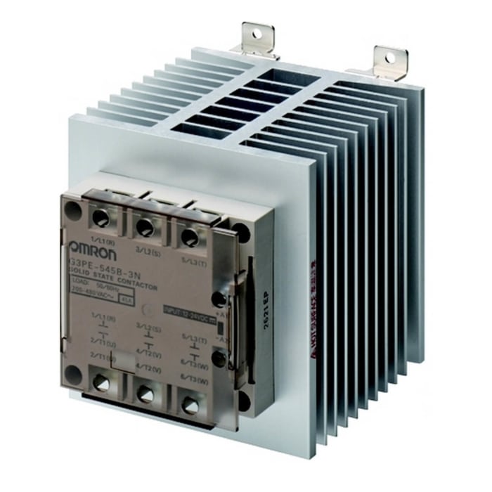 Omron G3PE-545B-3N 12-24VDC Series Solid State Relay, 45 A Load, DIN Rail Mount, 528 V ac Load