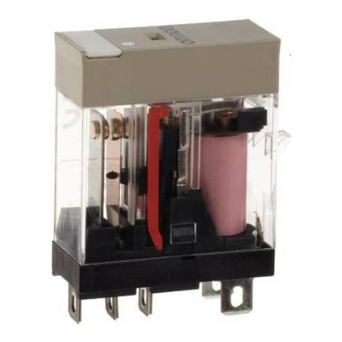Relay, plug-in, 5-pin, SPDT, 10 A, mech