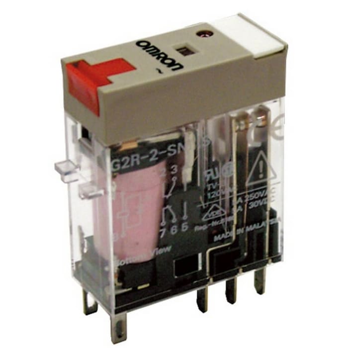 Omron Plug In Power Relay, 110V ac Coil, 5A Switching Current, DPDT