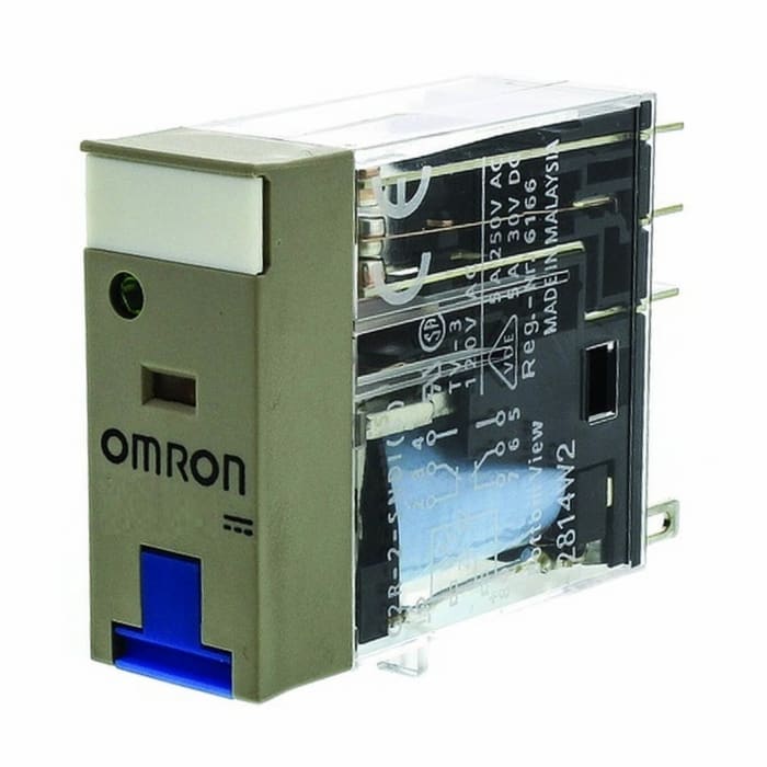 Omron Plug In Power Relay, 24V dc Coil, 5A Switching Current, DPDT