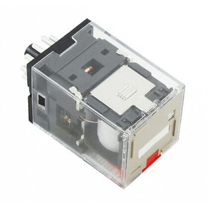 Relay, plug-in, 11-pin, 3PDT, 10 A, mech