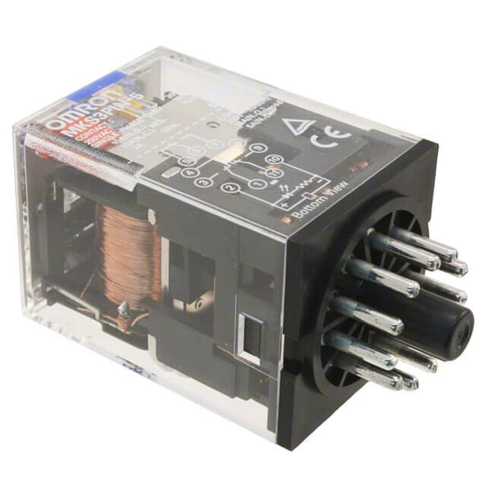 Omron Plug In Latching Power Relay, 24V dc Coil, 10A Switching Current, 3PDT