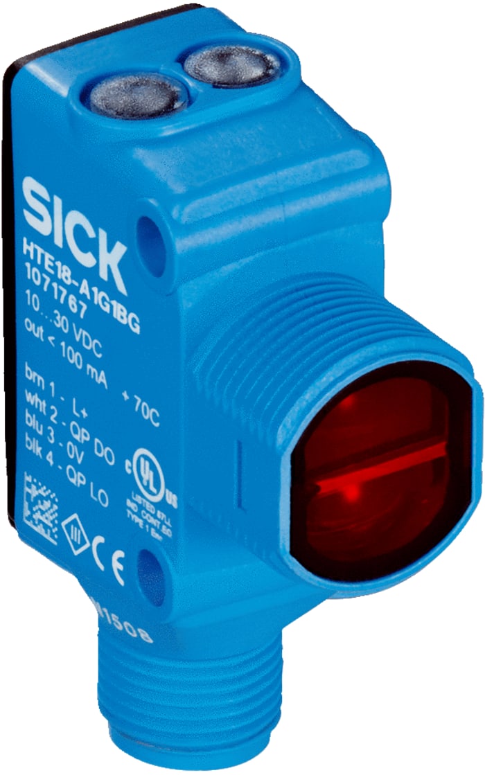 HL18L-A4A5BB SICK | SICK Retroreflective Photoelectric Sensor, Barrel ...