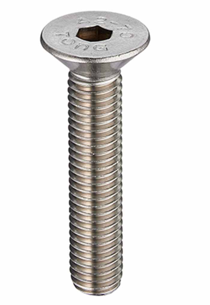 RS PRO Stainless Steel Hex Socket Countersunk Screw, ISO 10642, M6 x 50mm
