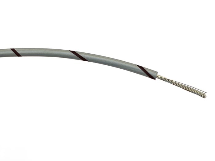 Fils de câblage RS PRO, 0.5mm², Noir/Gris, 100m, 1 000 V c.a.