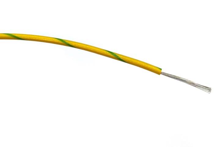 RS PRO | RS PRO Green, Yellow Hook Up Wire, 16, 500 m, Polyvinyl ...