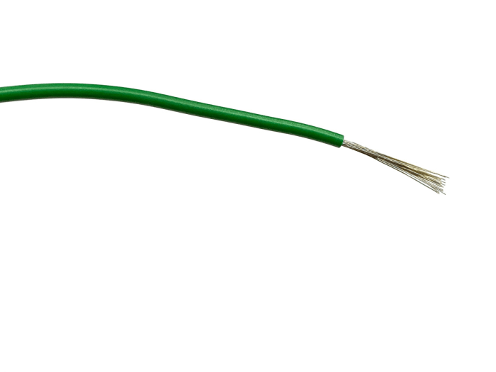 RS PRO Green 0.75mm² Hook Up Wire, 24/0.2 mm, 100m, PVC Insulation