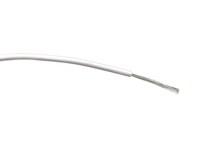 RS PRO White 0.75mm² Hook Up Wire, 24/0.2 mm, 100m, PVC Insulation