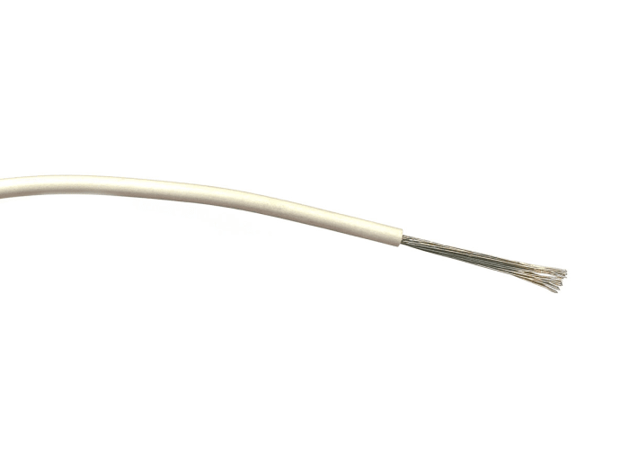 RS PRO White 1mm² Hook Up Wire, 32/0.2 mm, 100m, PVC Insulation