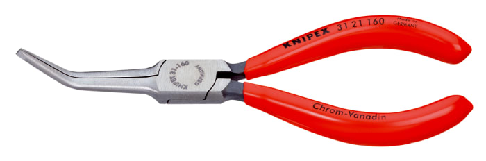 Knipex Nose pliers, 160 mm Overall, Straight Tip, 55mm Jaw