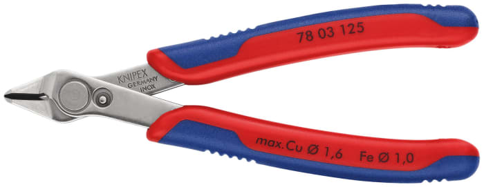 Pince coupante de côté de précision Knipex, 125 mm
