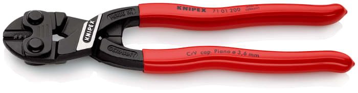 Knipex 71 01 200 200 mm Chrome Vandium Steel Compact bolt cutter