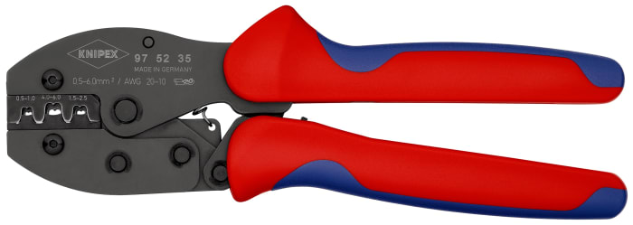 Outil de sertissage Knipex pour Cosses à corps ouvert non isolées
