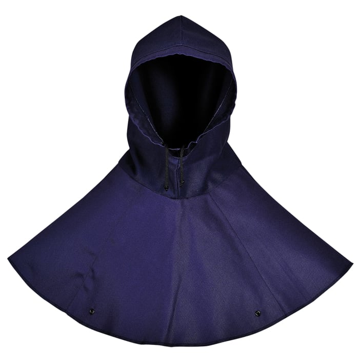Portwest BZ12NAR Navy No 100% Cotton Protective Hood, Resistant to Molten Metal Splash, Ultra Violet Flash