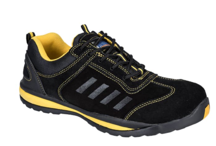 Goliath FW34 Unisex Black, Yellow Toe Capped Safety Trainers, UK 10, EU 44