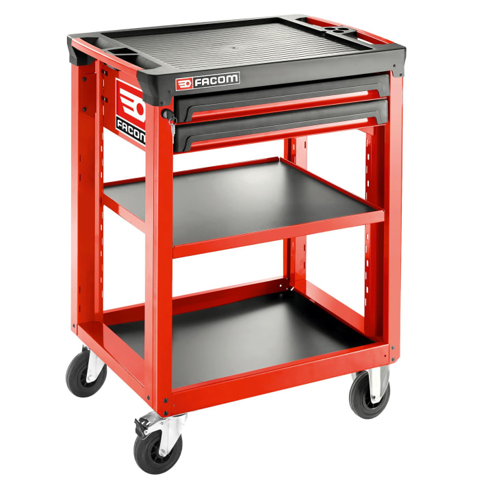 Maleta trolley para herramientas Facom de Polipropileno con fibra con 2  cajones, 779mm (l.) x 515mm (an.) x 972mm (alt.)