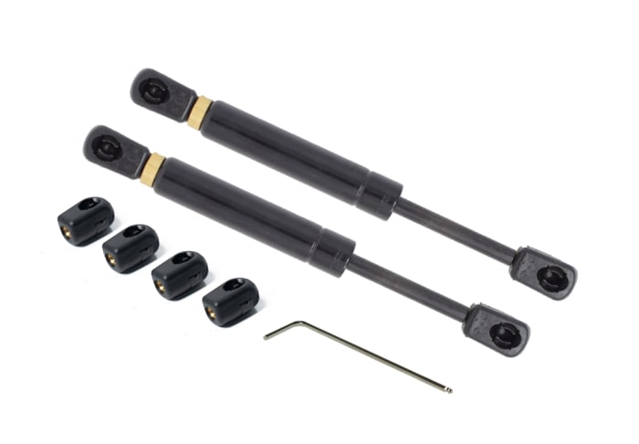 RS PRO Steel Gas Struts, with Ball & Socket Joint, 600.0mm Extended Length, 250.0mm Stroke Length