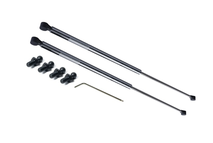 RS PRO Stainless Steel Gas Struts, with Ball & Socket Joint, 950.0mm Extended Length, 400.0mm Stroke Length