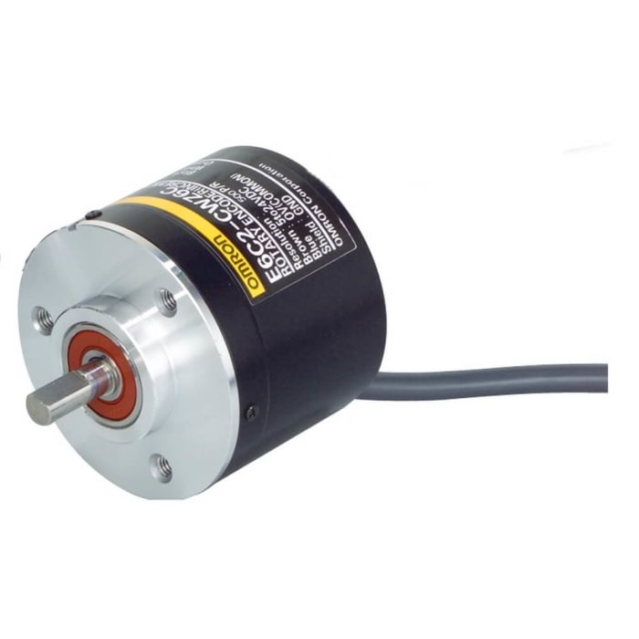 Omron 1000 Pulse Incremental Mechanical Rotary Encoder with a 50 mm Flat Shaft, Servo Mount