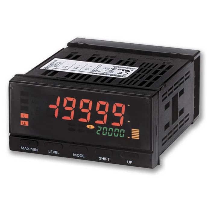 Omron K3HB 7-Segment Digital Display, Negative LCD Display Digital Panel Multi-Function Meter for Weighing, 48mm x 96mm