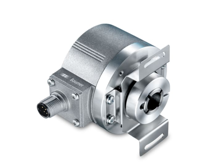 Baumer 8 → 30V dc 1000 Pulse Optical Encoder with a 12 mm Hollow Shaft, Flange Mount, Connector