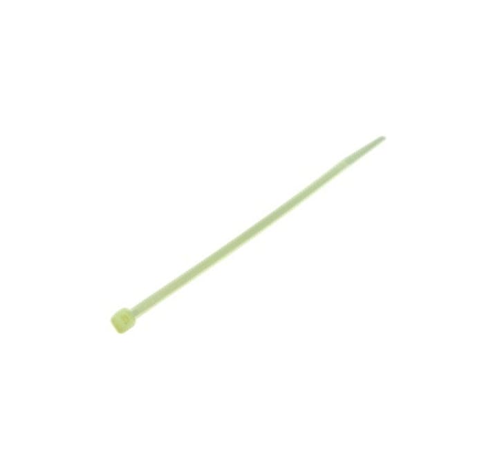 RS PRO Cable Tie, Heat Stabilised, 203 mm x 2.5 mm, Natural Polyamide 66