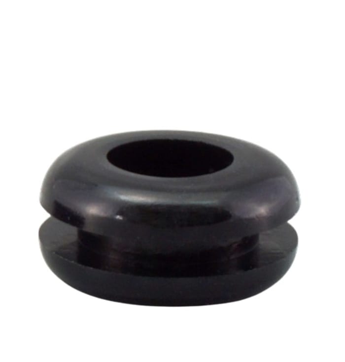 RS PRO Black Polyvinyl Chloride 6.2 mm Cable Grommet for 3 mm Cable Dia. for 3 mm Cable Dia.