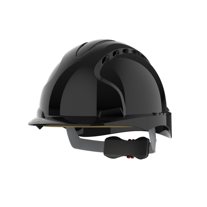 JSP EVO3 Black Safety Helmet, Ventilated