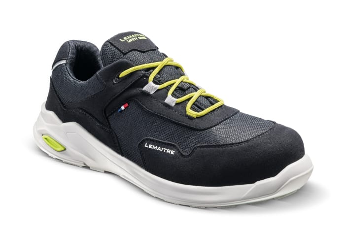 LEMAITRE SECURITE PLANET BAS Unisex Black, White Composite Safety Shoes, UK 6, EU 39