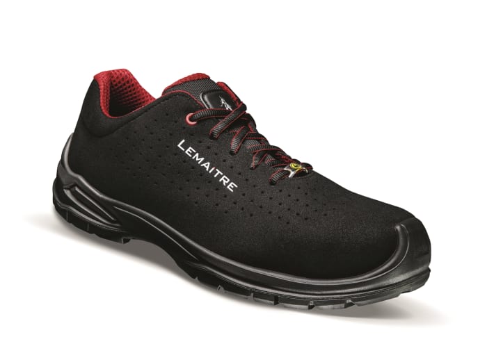 ROYS1PNR41 LEMAITRE SECURITE LEMAITRE SECURITE ROY Unisex Black Red Aluminium Toe Capped Safety Shoes UK 7.5 EU 41 269 4830 RS Components