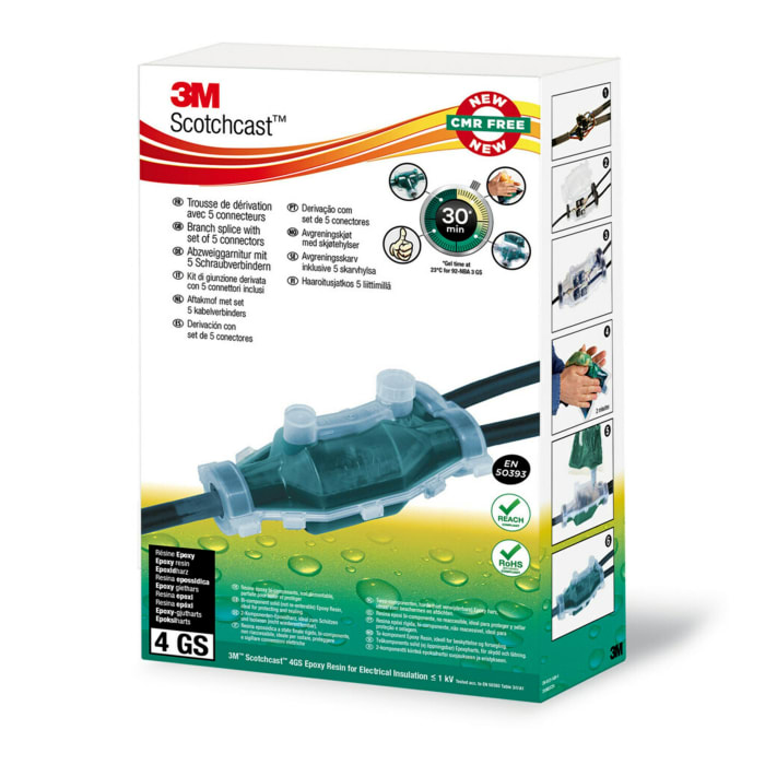 3M Scotchcast Resin Filled Cable Joint Kit, Branch Joint Type , 4 → 16mm²