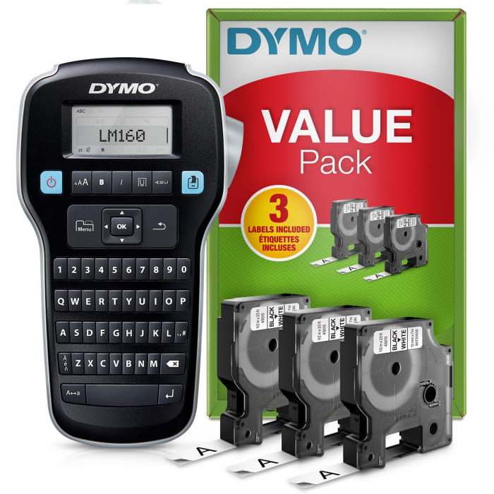 2181011 Dymo Dymo LabelManager 160 Handheld Label Printer, 12mm Max Label  Width 269-6353 RS Components